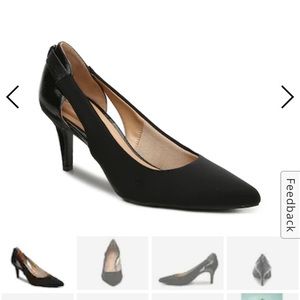 Abella heels, brand new in box, “sealy” size 10, black